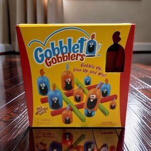 2008 All Wooden Blue Orange Gobblet Gobblers Board Game Standard COMPLETE